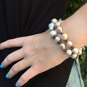 The Carrie - Baroque Pearl Bracelet / Choker / Necklace