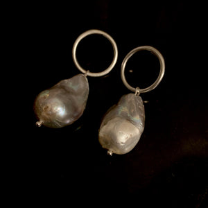 The Carly - Gold or Silver Pearl Drop Earrings