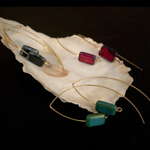 The Enchanters - Glass Gem Earrings