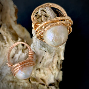 The Lady - Textured Wire Wrapped Rings