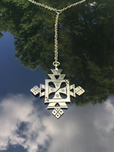 Y  Necklace with 2 Tone Cross