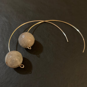 Jade Hoop Earrings