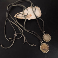 Suede & Coin Necklace