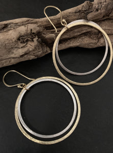 The Belinda - Gold Circle Earrings